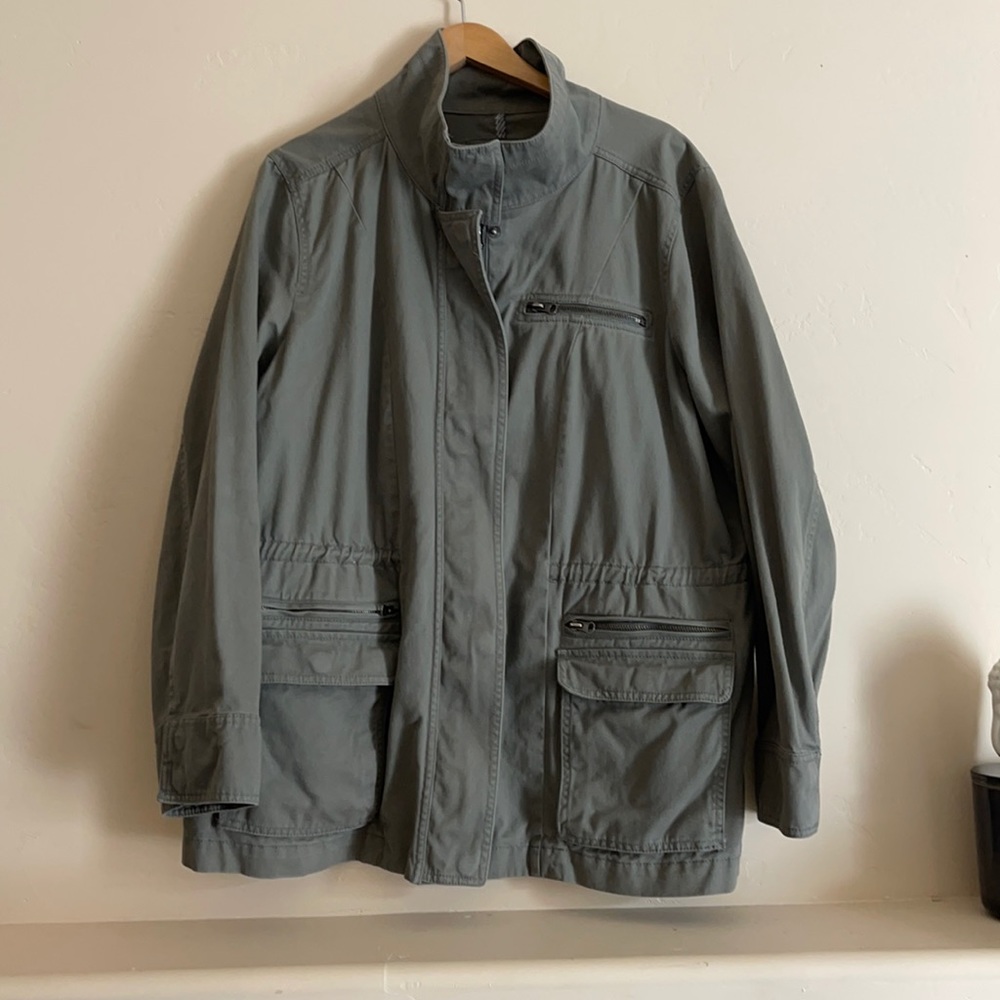 Greenish gray jacket